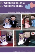 Little yarn friends - Rachel Hoe - Lil wedding dolls and Lil wedding bears - Free