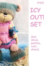 Crochet Bunny Art - Irina Tarasova - Icy outfit set
