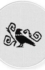 Daily Cross Stitch - Baroque Crow