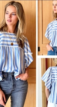 Tianas Closet - Basalie Flutter Sleeve Top - Sizes xxs-5xl