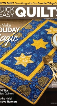 Fons and Porters Quick and Easy Quilts December 2022/ January 2023