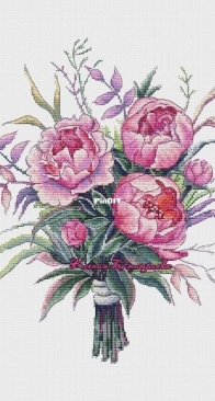 Watercolor Peonies by Ksenia Dimitrieva