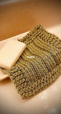 Blinding Sun Washcloth by Elly Donner