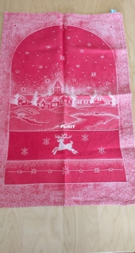 Red kitchen towel