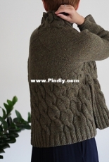 Dark Moss Pullover by Teti | Nutsknitwear Design- Free