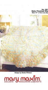 Mary Maxim - 99129N - Baby Pinwheel Blanket