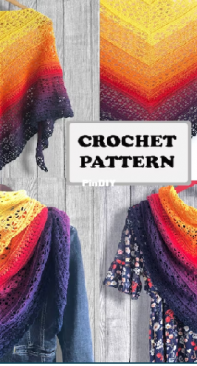 Koral Art Handmade - Sylwia Kubuj - Shawl Daisy  - English - Polish