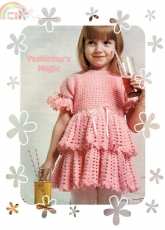 Yesterdays Magic-Wendy Macey-Fairytale Frilly Tiered Party Girls Dress
