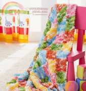 Bernat-Block by Block Baby Blanket-Free Pattern