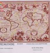Anagram Diffusion - A35-470 - Mappemonde rouge
