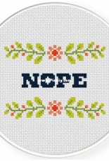 Daily Cross Stitch - Nope