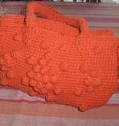 sac crocheté avec petites boules