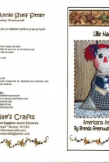 Lillie Maes Crafts Americana Annie Shelf Sitter by Brenda Greenwalt - Free