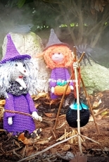 Halloween set mad in Cotton and in acryl