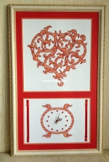 Vishivay.ru - Clock-Heart - Free