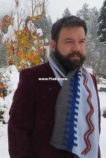 Venezia Geometric Scarf by Linda Lynn - Free