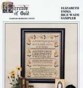 Threads of Gold - Sampler Elizabeth Emma Bice Wade