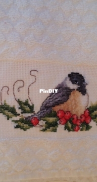 Cross stitch on a towel
