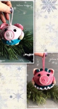 Valentina Voskovnuk / Voskovnyuk - Валентина Восковнюк - Елочные Хрю-шарики - Russian