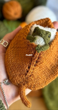 Cozy Leaf Bed for Frog by Natalia Kozhinova - English translated