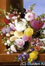 Golden Kite 2553 Still Life of Flowers Adelheid Dietrich