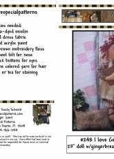 You are Special Patterns-N°248-I love Gingerbread by Sandy Schmidt