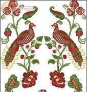 Peacock Red Pattern
