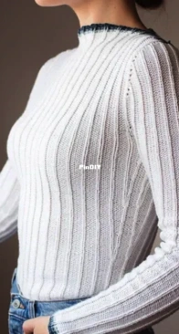 Draw the Line Sweater by Lily Kate France