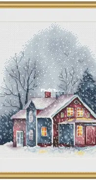 SA-Stitch - House in the Snow by Svetlana Sichkar