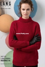 247-55 Lang Yarns Merino 70 by LANGYARNS SWITZERLAND-English-German-French-Dutch