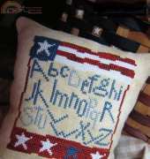 Heart in hand-star spangled sampler