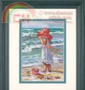 Dimensions - The Gold Collection Petites 65078 Girl at the Beach
