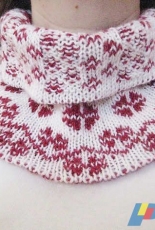 Hanna-Double Ribbed Cowl by Virpi Tarvo-English,Finnish-Free