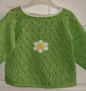 Daisy Baby Pullover by Lena Swan-Free