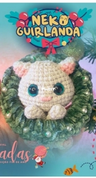 Croche Cionavel - Garland Neko - Guirlanda Neko - Portuguese - Free