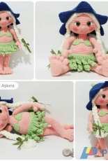 Amigurumi Aşkına - Tiny Mini Design - Demet Karabayır - Amigurumi Hawaili Lana Doll - Russian - Translated