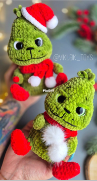 Vikusik toys - Viktoriya Kravchenko - Гринч младший - Jr. Grinch  - Russian