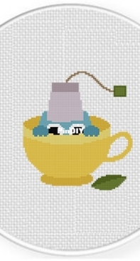 Daily Cross Stitch -Tea Cup Creature