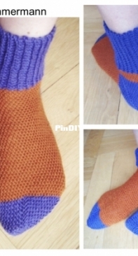 Petozi Design - Petra Tornack-Zimmermann - BESSS - Basic Easy Slip Stitch Socks - English and German