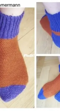 Petozi Design - Petra Tornack-Zimmermann - BESSS - Basic Easy Slip Stitch Socks - English and German