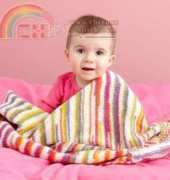 Lion Brand Yarn-L10721-Bright Knit Baby Throw-Free