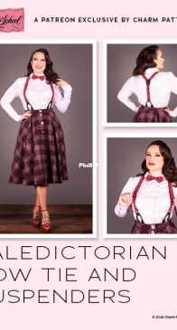 Charm Patterns - Valedictorian Bow Tie and Suspenders