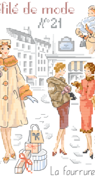 Les Brodeuses Parisiennes - LBP GDMN21LF/GRI - Défilé de mode N°21- La Fourrure