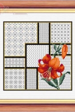 Needlecrafts: Tiger Lily and Blackwork