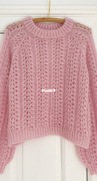 Acanthus Sweater Fluffy by Lærke & Louise Kierkegaard Erichsen - TwinKnits - English