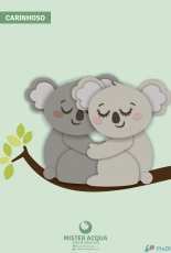 Mister Acqua Atelie Criativo -  Carinhoso Coala / Affectionate Koala Felt Pattern - Portuguese - Free