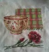 Amiras work DMC BK765 Bowl And Carnation