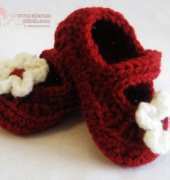 Yarn Blossom Boutique - Melissa Bradley - Mary Jane Booties