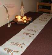 tablecloth with ice skaters