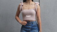 Forthefrills - Grace Forthefrills - Crochet Tie Strap Crop Top - Free